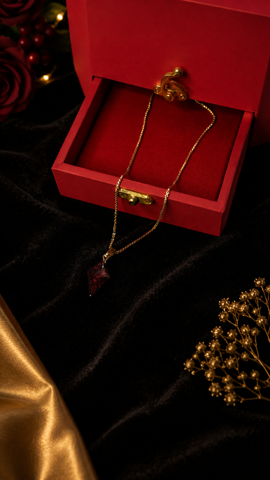 Forever Black Bloom Pendant