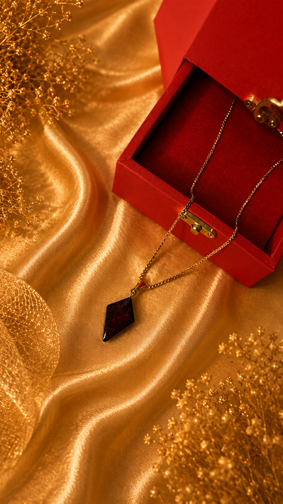 Forever Black Bloom Pendant